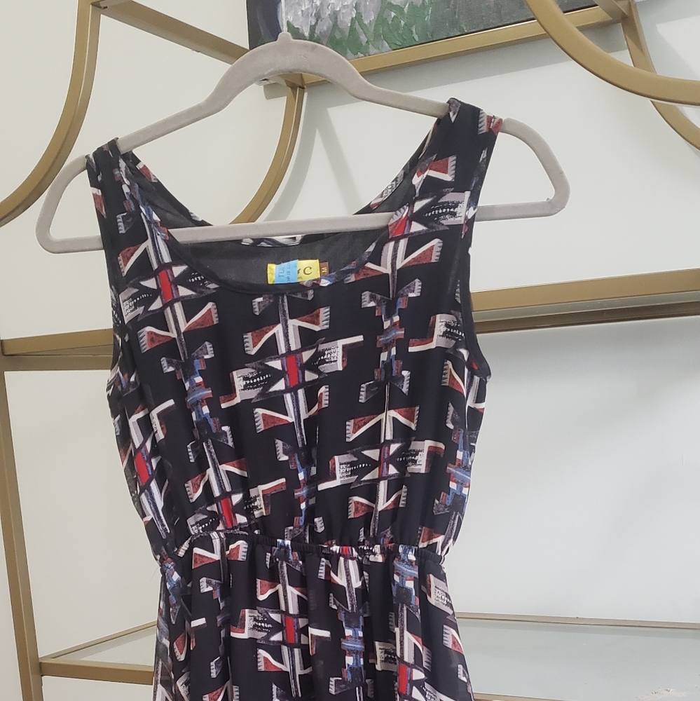 Asymmetrical hem sheer dress with lining